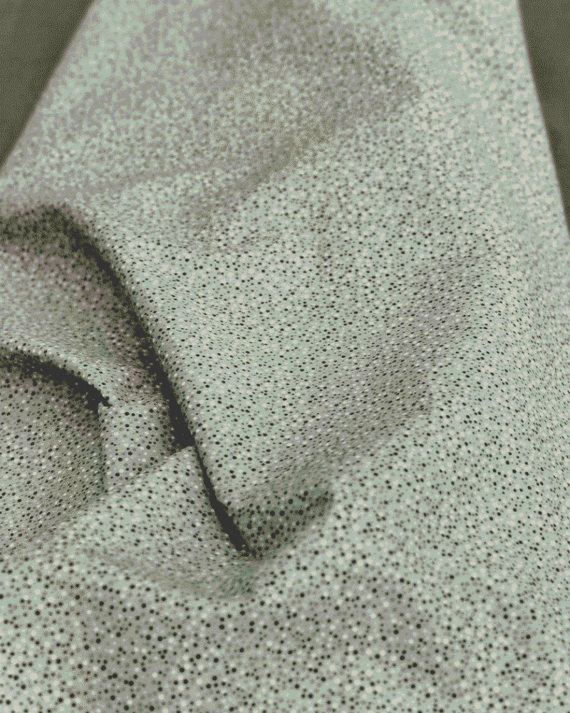 tissu point vert de gris