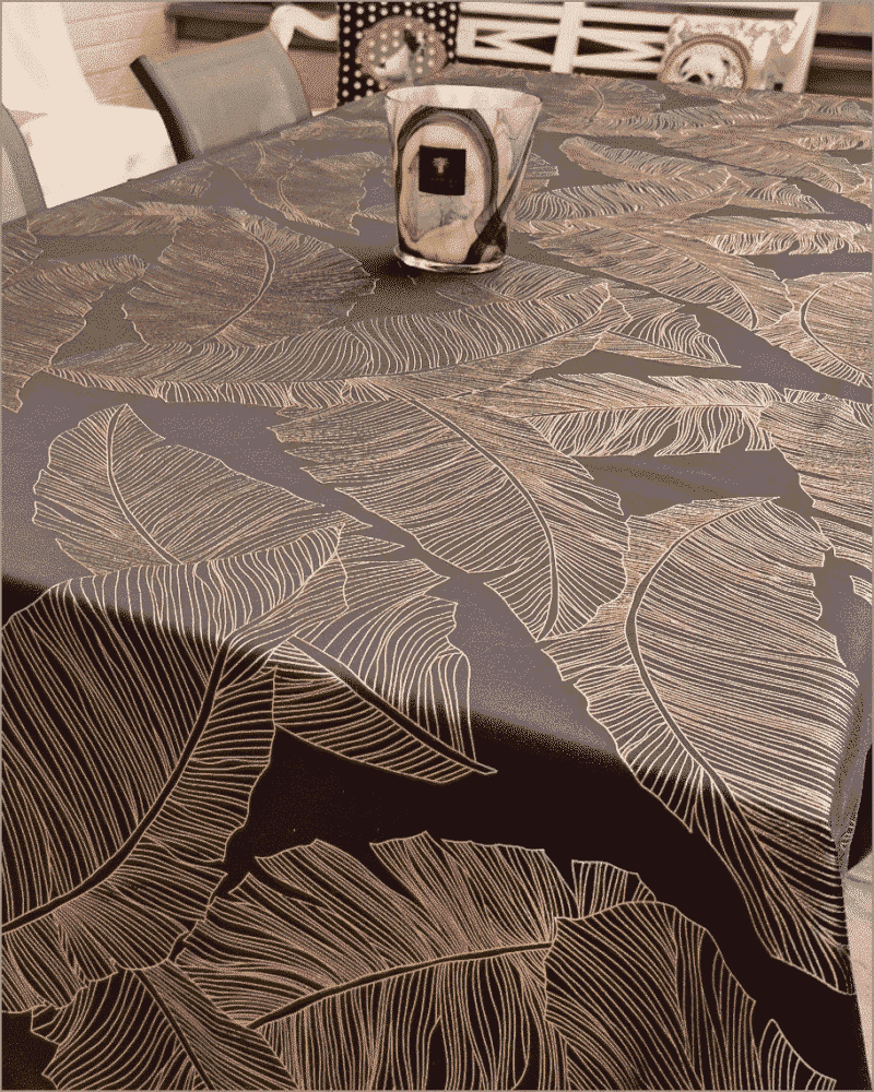 nappe feuille métallisée