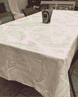 nappe feuille métallisée