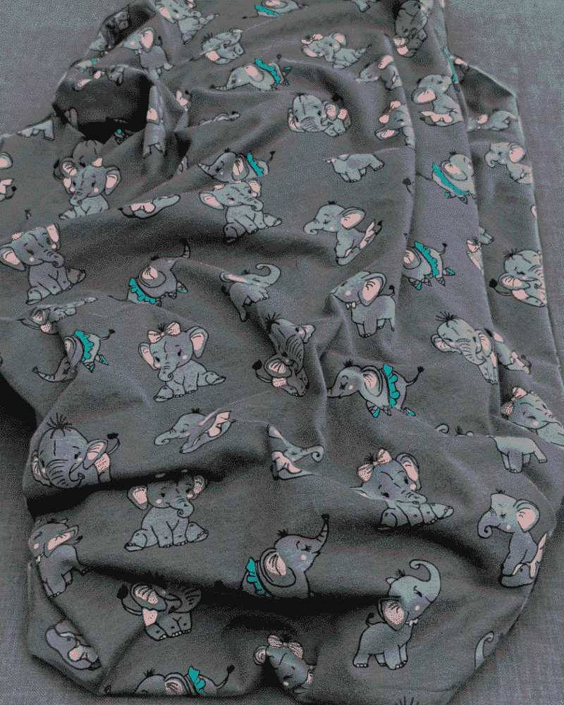 tissu jersey éléphant