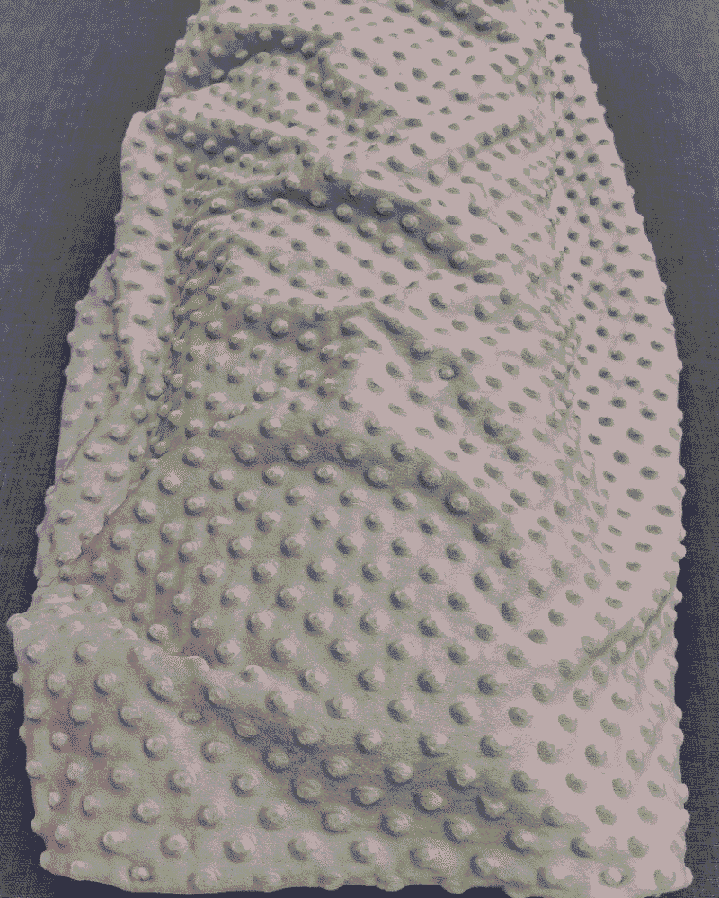 tissu minky gris clair