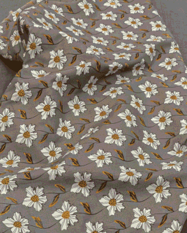 tissu coton fleuri