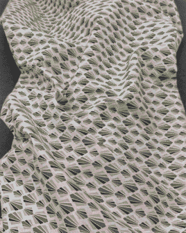 tissu coton éventail