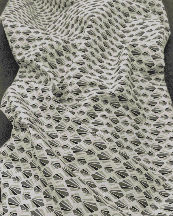 tissu coton éventail