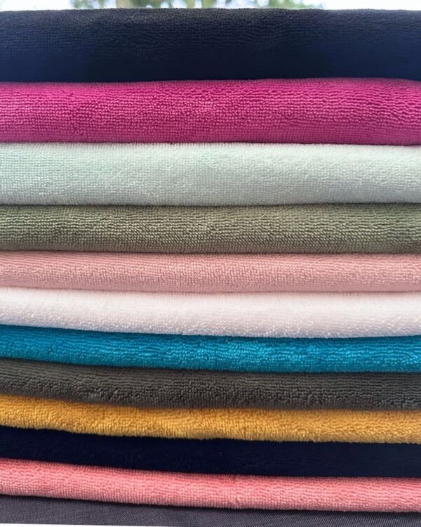 tissu micro éponge bambou doudou oeko-tex 22 coloris