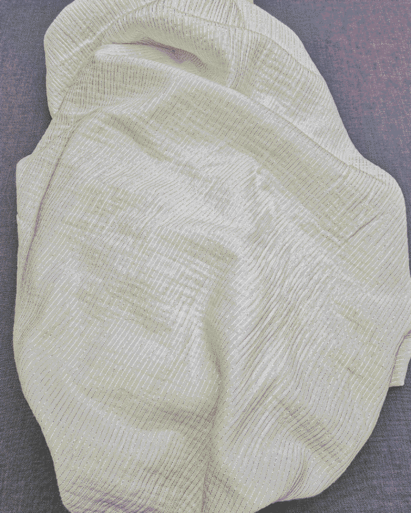 tissu double gaze lurex ivoire