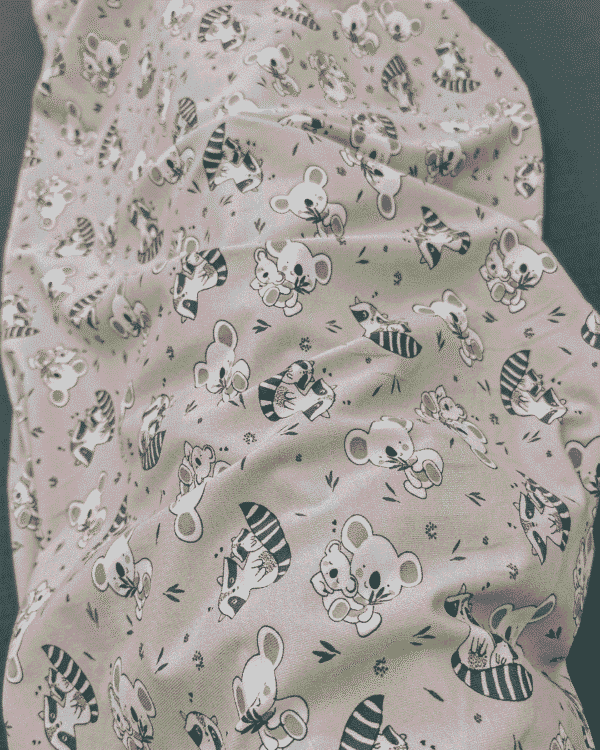 tissu jersey koala ton lin