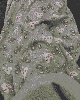 tissu sweat molleton souris