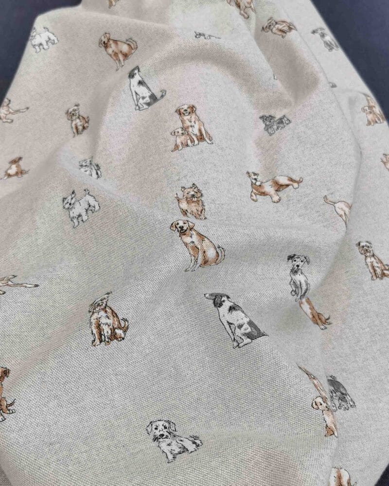 tissu polycoton chien