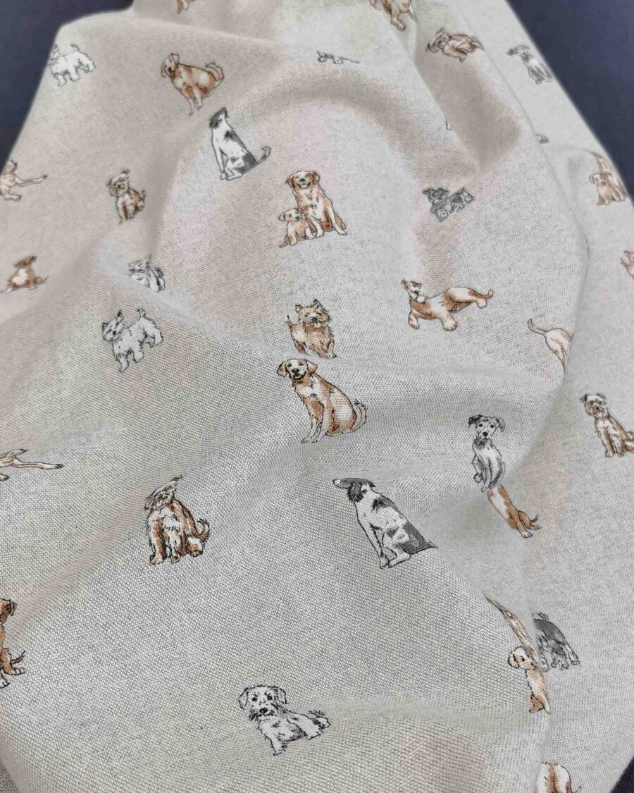 tissu polycoton chien