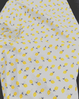 tissu imprimé citron oeko-tex