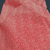 tissu coton goutte rouge