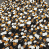 tissu coton motif tâchetés camel terracotta ivoire