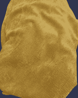 tissu velours côtelé moutarde