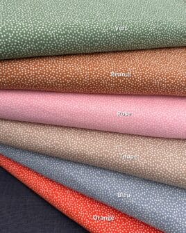 tissus cotons motifs gouttes