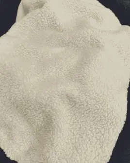 tissu sherpa écru