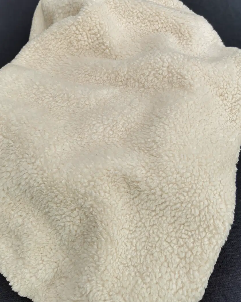 tissu sherpa écru