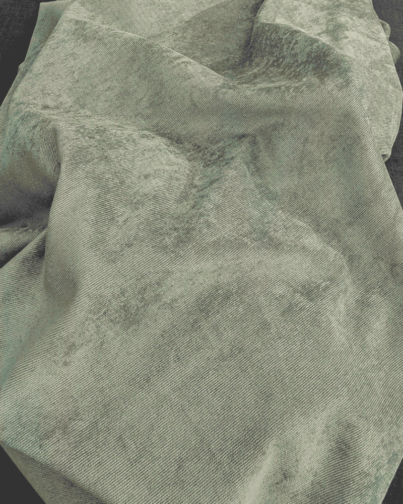 tissu velours milleraies vert sauge