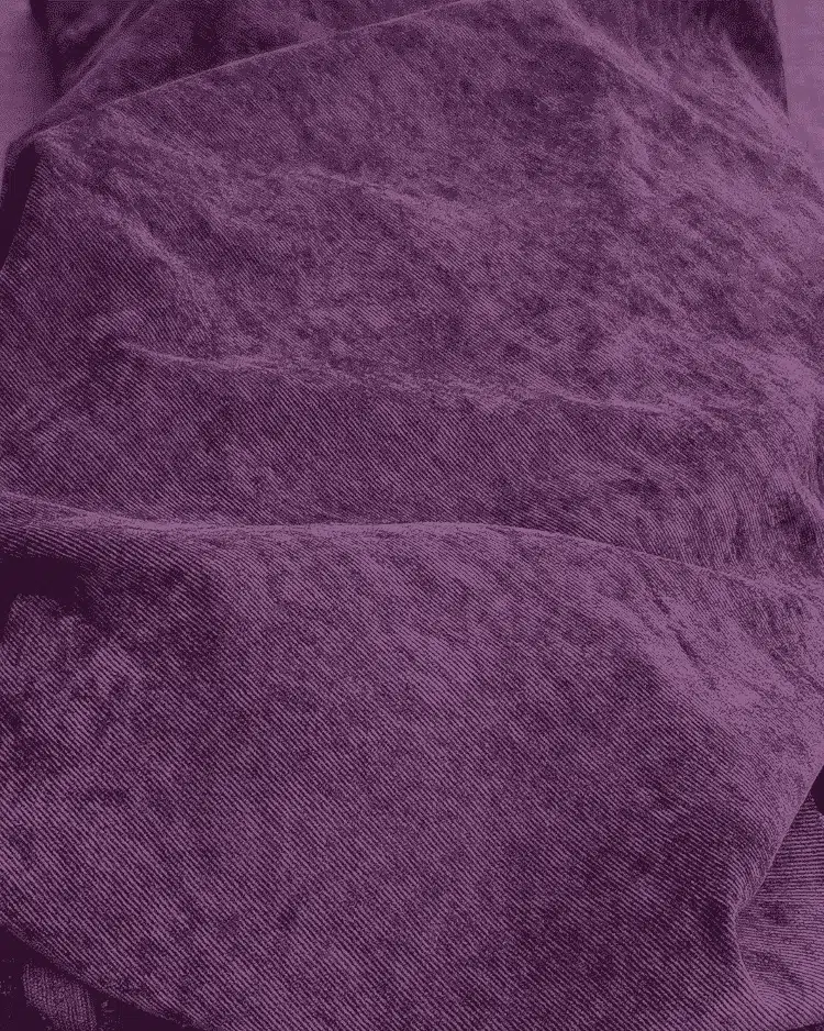 tissu velours milleraies violet