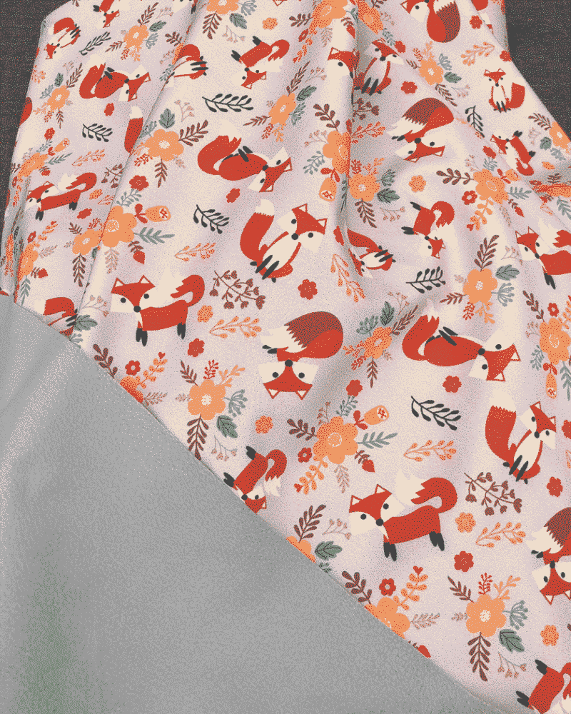 Tissu softshell renard gris