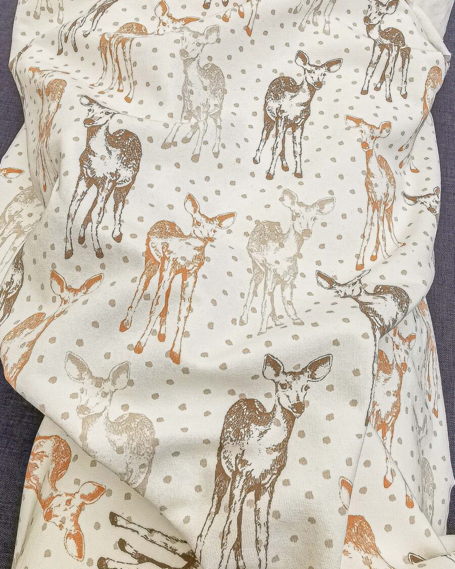 sweat molleton imprimé biche