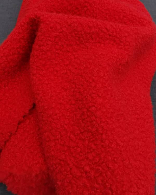 Lainage Bouclette Rouge