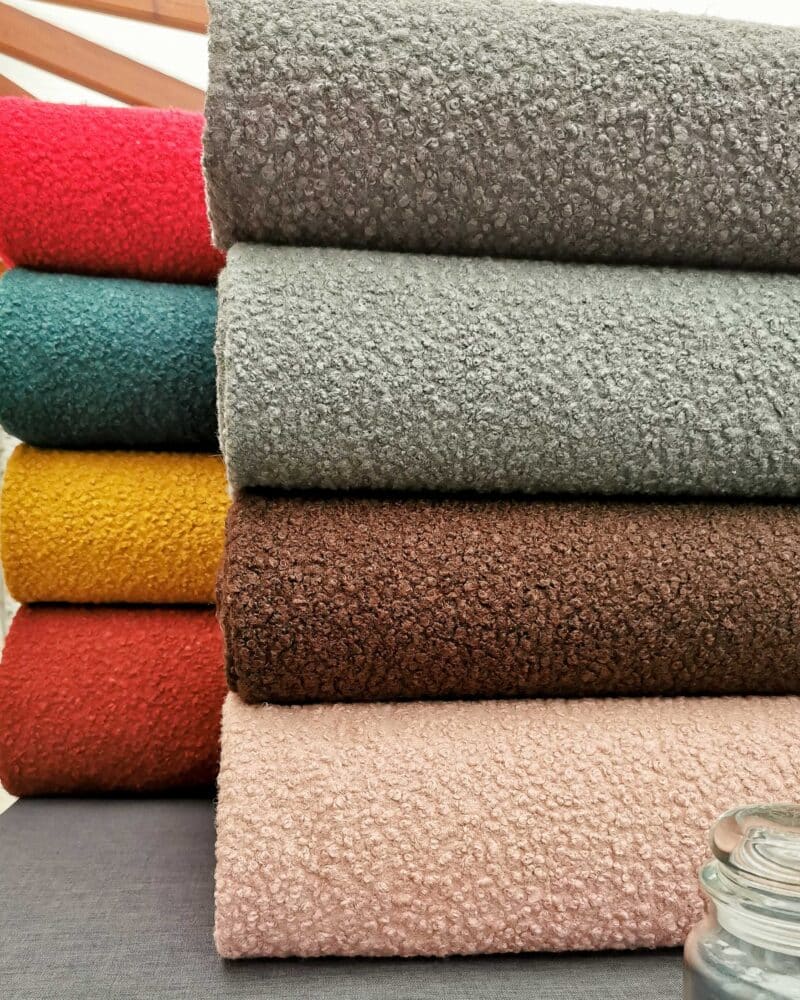Tissu Lainage Bouclette polyester chaud