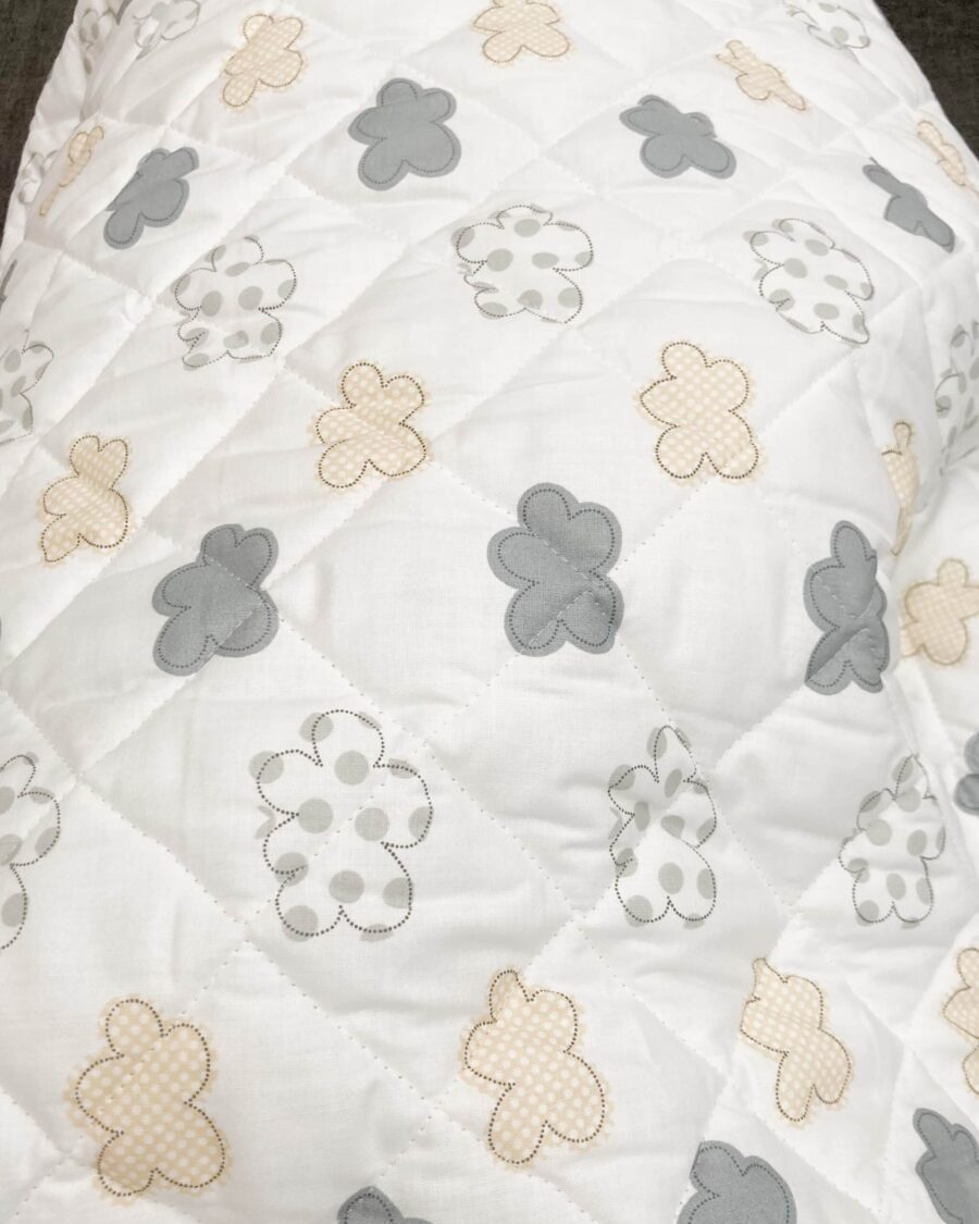 coton matelassé imprimé nuage