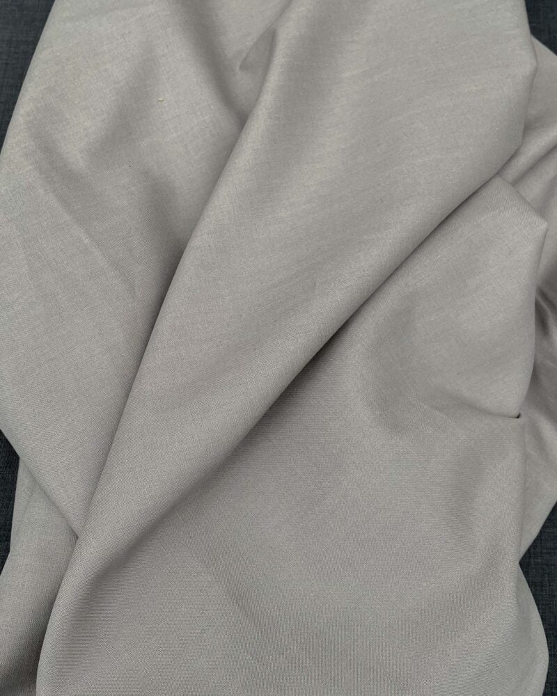Tissu Coton Uni Gris oeko-tex