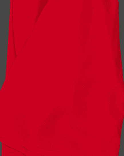 tissu coton uni rouge