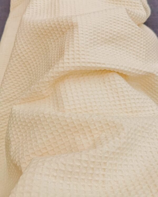 tissu nid d'abeille naturel oeko-tex