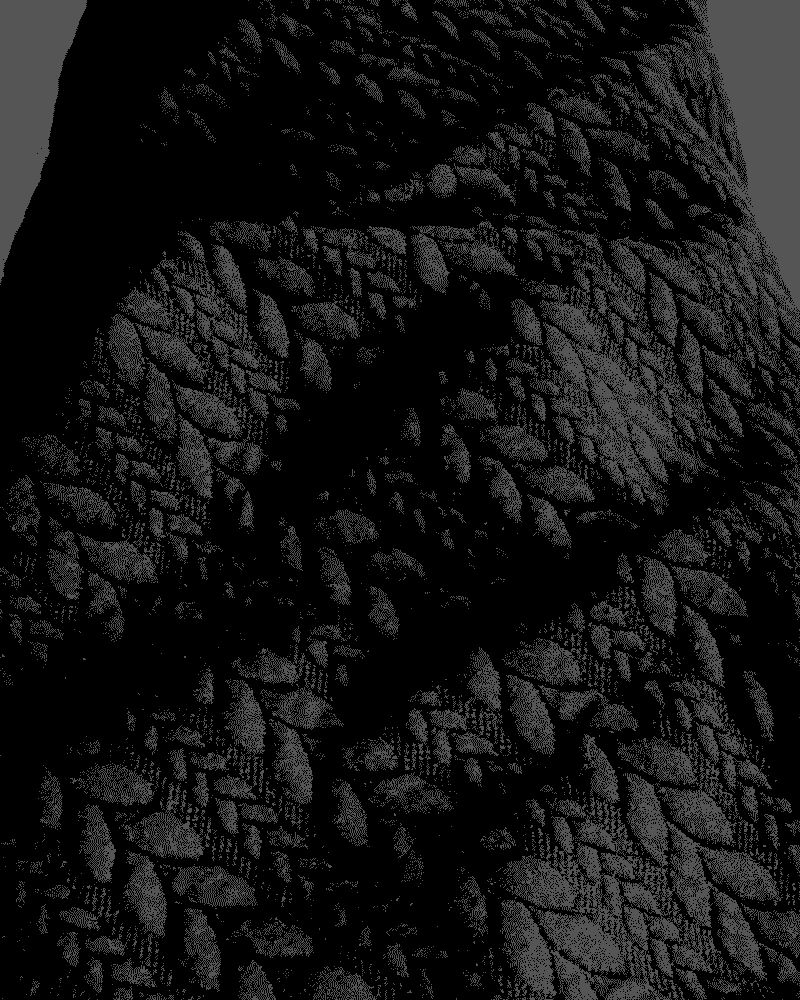 Jersey Torsadé Noir