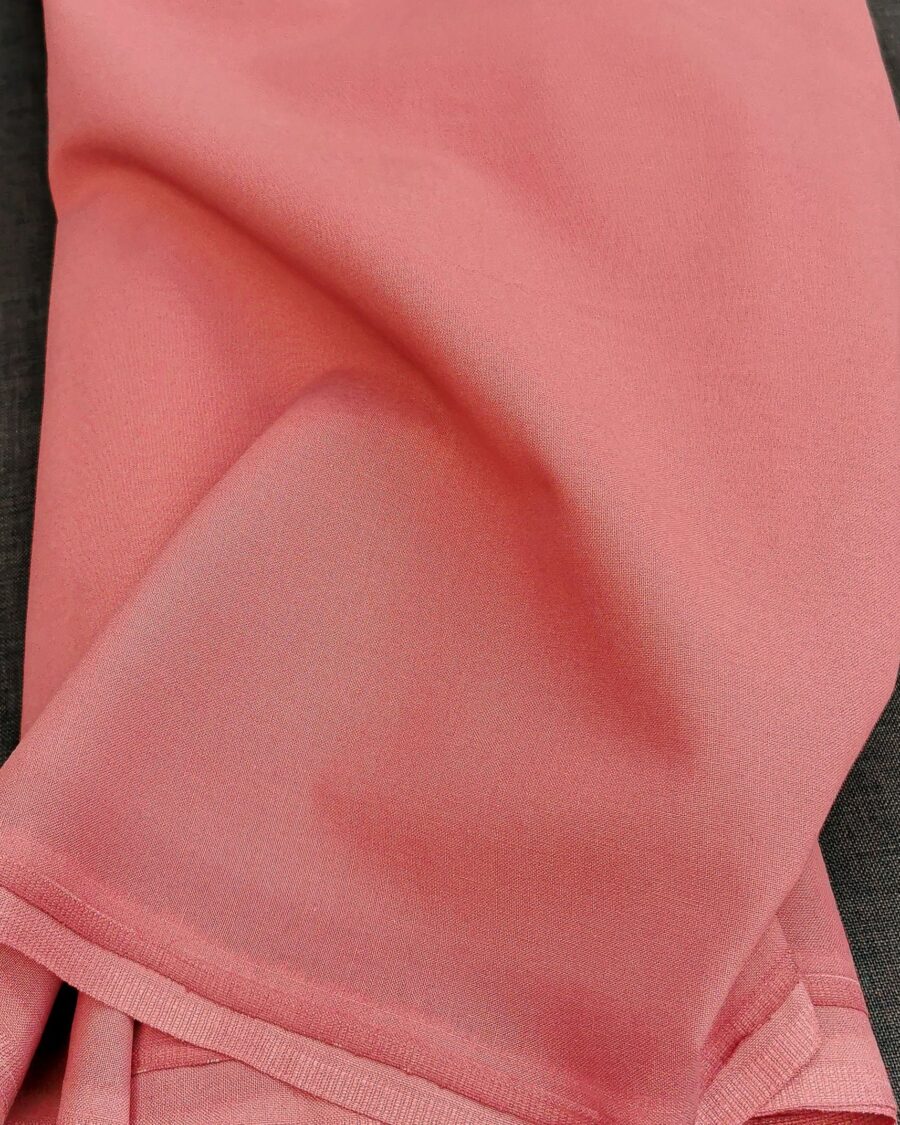 Tissu Coton Uni Rose Bonbon
