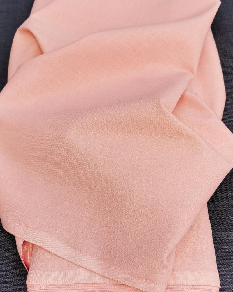 Tissu Coton Uni Rose Dragée