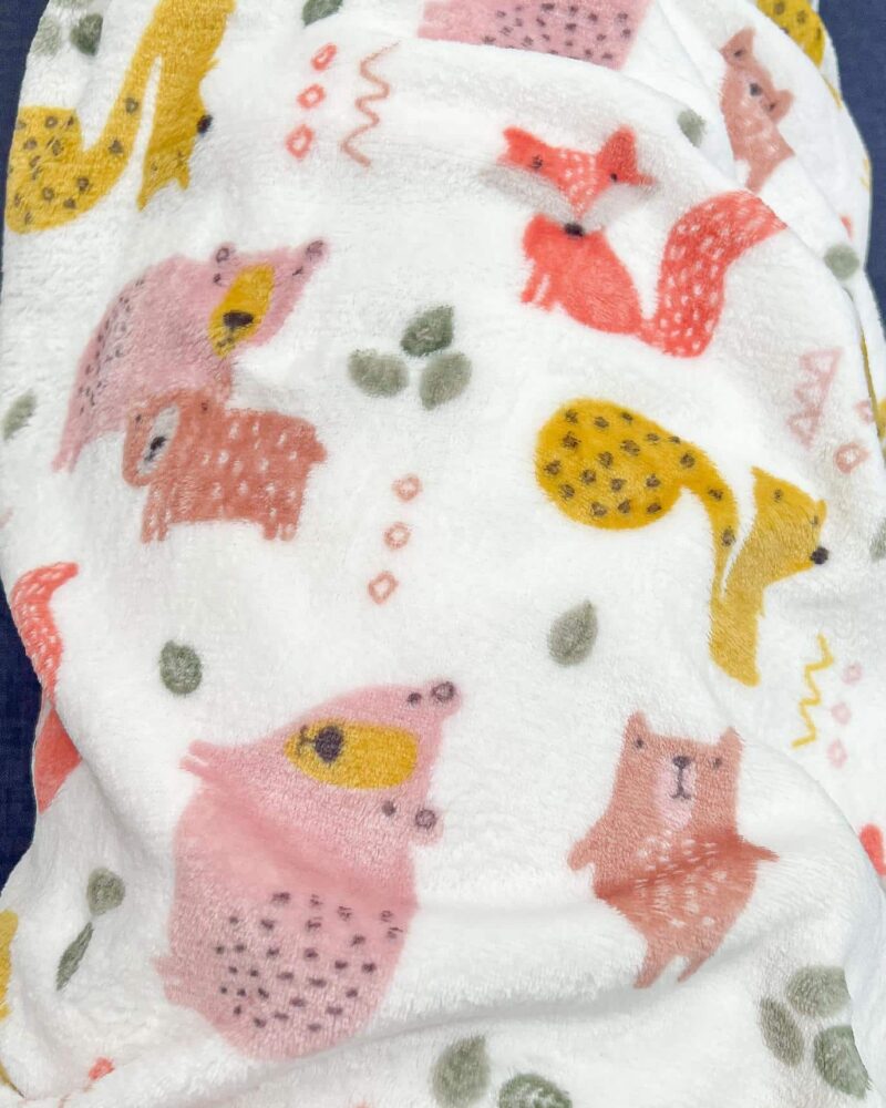 polaire imprimé animaux sauvages multicolore