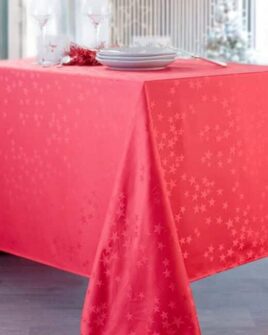 Nappe damassée polyester Dove rectangulaire