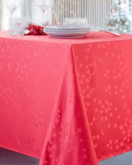 Nappe damassée polyester Dove