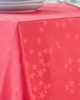 Nappe damassée polyester Dove