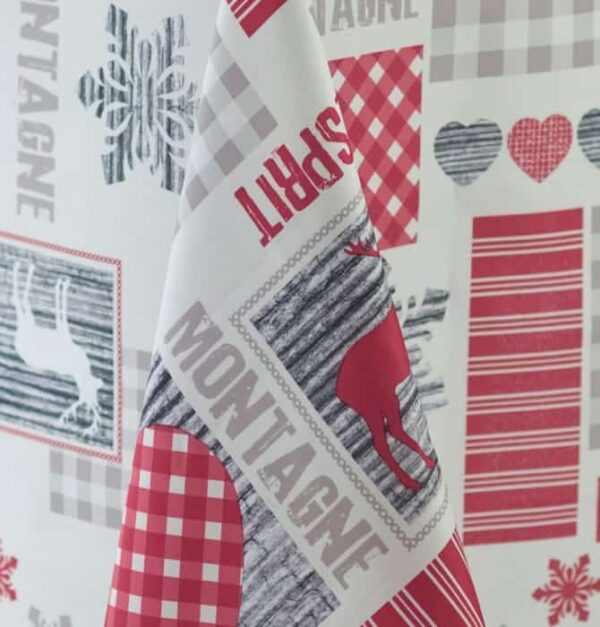 Nappe polyester Esprit de montagne anti tâche