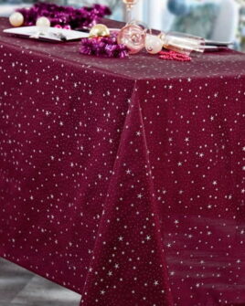 Nappe polyester Evita bordeaux