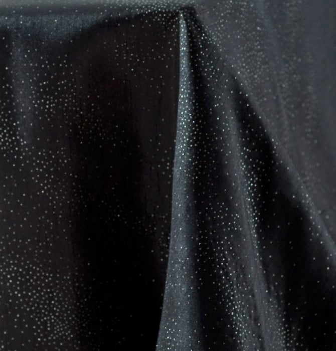 60 x 102Inch Nappe noire, nappe en tissu polyester rectangulaire pour  mariage / banquet / restaurant / fête (152x260cm)