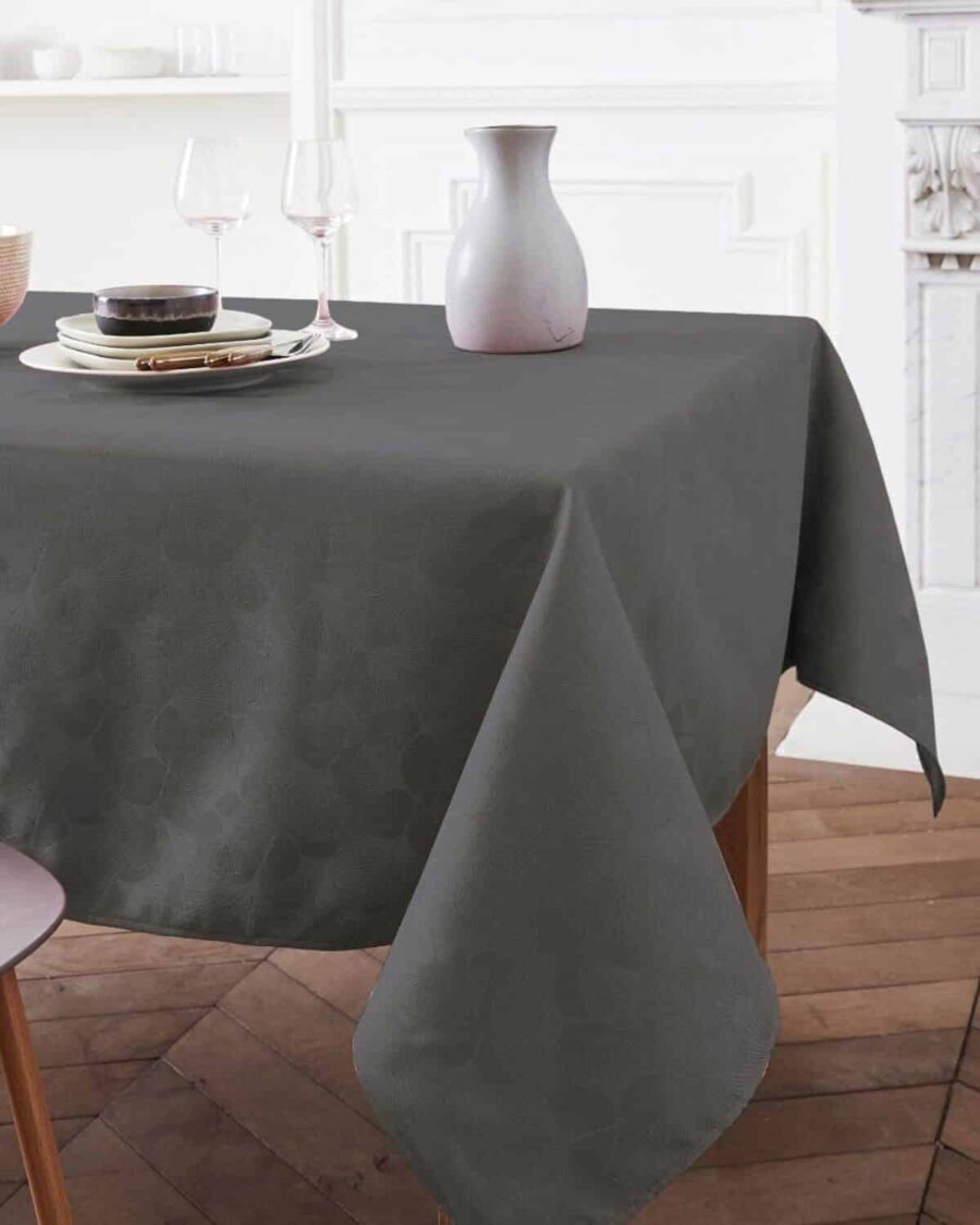 nappe damassé abanico gris