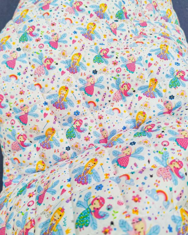 tissu matelassé féé clochette doube face