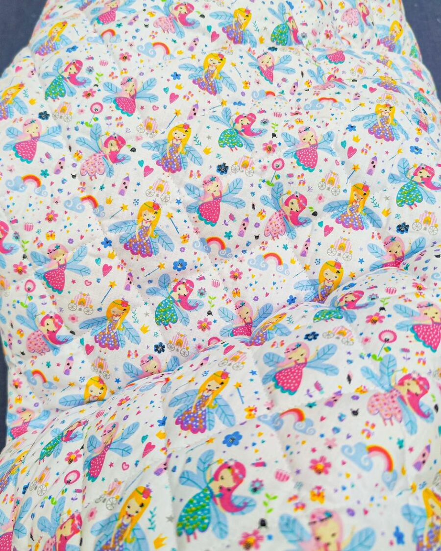 tissu matelassé féé clochette doube face