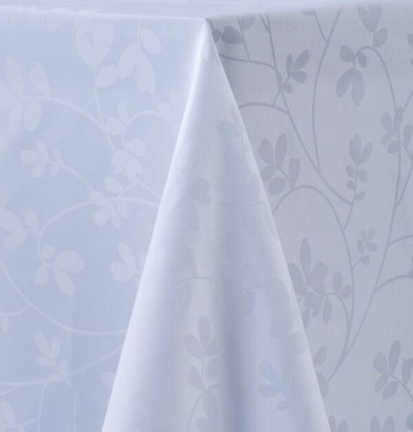 Nappe damassée polyester Marilyse rectangulaire