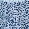 Nappe polyester karli feuillage rectangle bleu marine et blanc