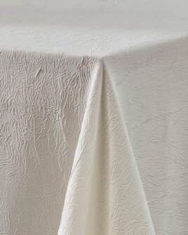 Nappe taffetas froissé naturel polyester