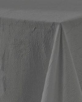 nappe taffetas froissé grise rectangle polyester