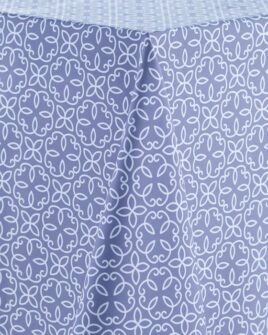 Nappe polyester motif Oriental rectangulaire
