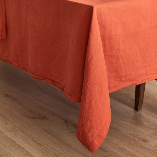 nappe en chanvre et coton bio terracotta Nydel GOTS